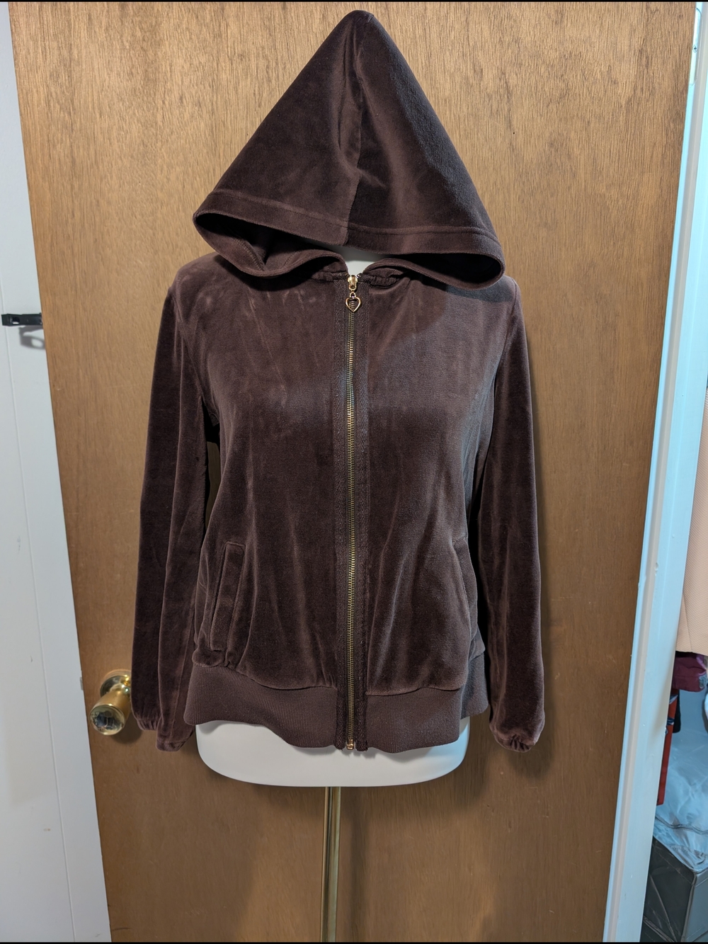 Style & Co. Sport Brown Hooded Sweatshirt